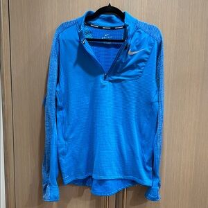 Nike Men's Vibrant Blue Long Sleeve Tee